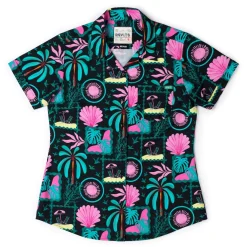 Short Sleeve Shirts|Rsvlts|RSVLTS Miami Vibes – Women's KUNUFLEX Short Sleeve Shirt