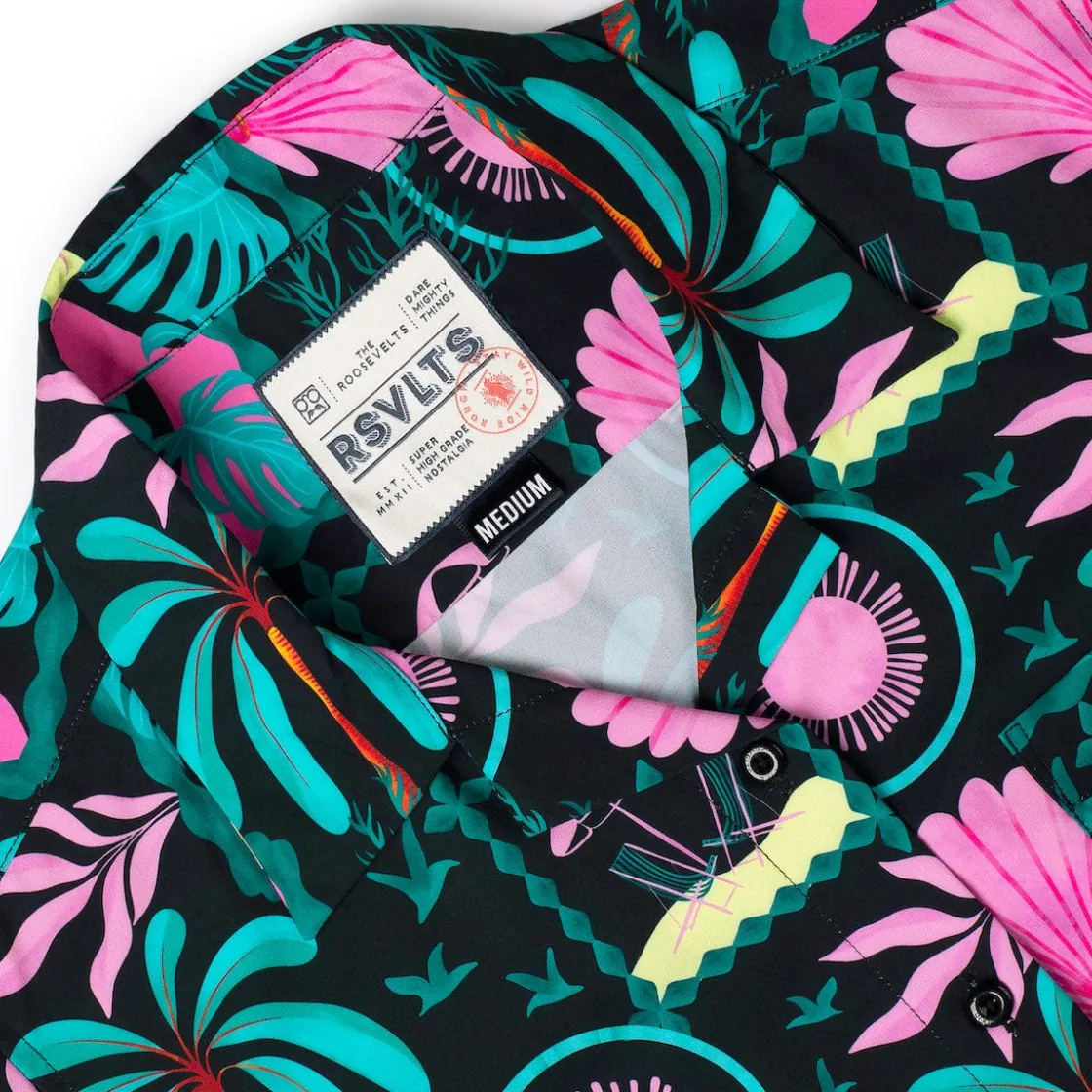 Short Sleeve Shirts|Rsvlts|RSVLTS Miami Vibes – Women's KUNUFLEX Short Sleeve Shirt