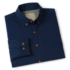 Flannels|Long Sleeves|RSVLTS Navy – BorlandFlex™ Long Sleeve Flannel