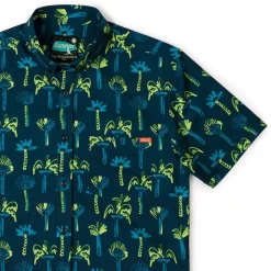 Short Sleeve Shirts|Short Sleeves|RSVLTS Neon Palmies – KUNUFLEX Short Sleeve Shirt