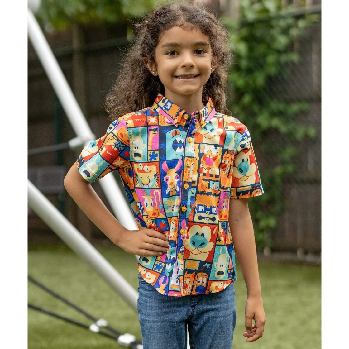 Tiki|Nickelodeon|Nickelodeon "Tiki Toons" Youth – KUNUFLEX Short Sleeve Shirt