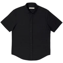 Short Sleeve Shirts|Matching Sets|RSVLTS Obsidian Black – Bamboo Short Sleeve Shirt
