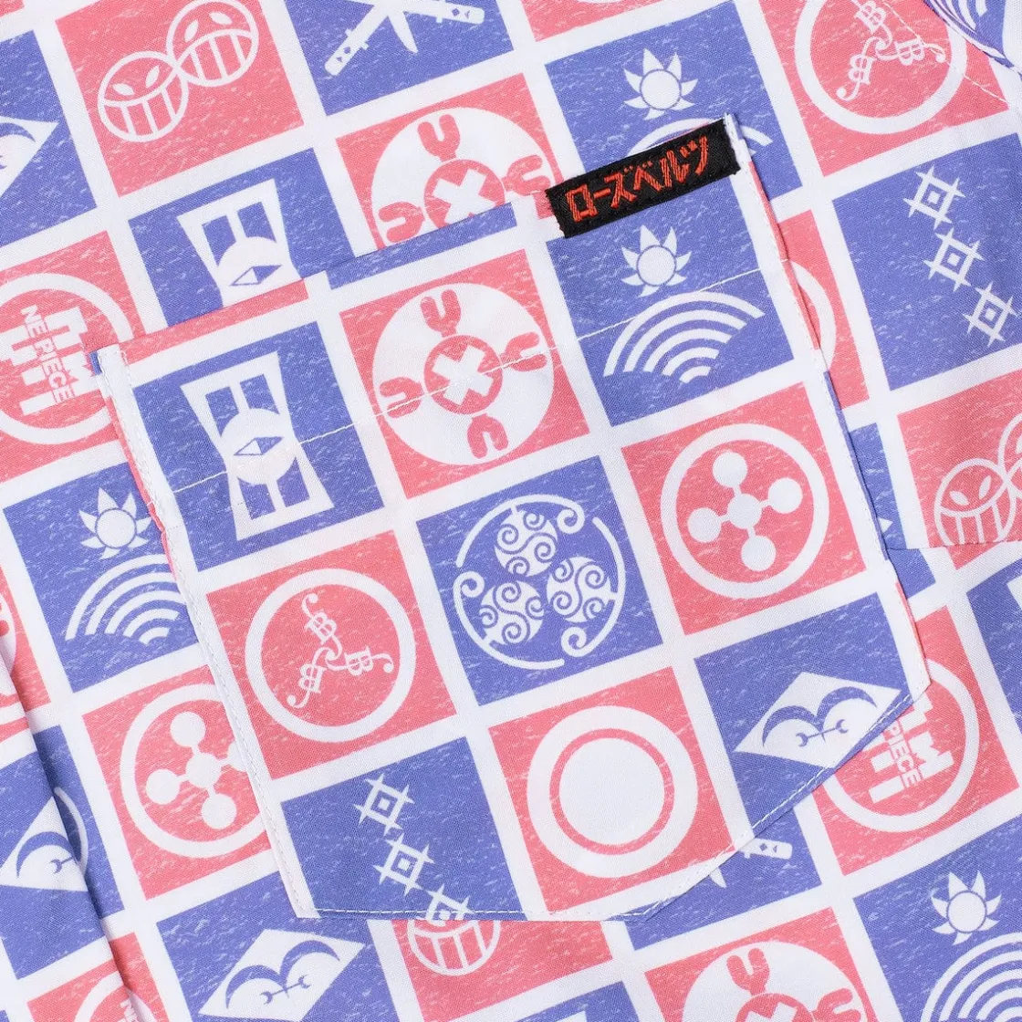 Anime|One Piece|One Piece "Stamps of the Sea" – Women's KUNUFLEX Short Sleeve Shirt