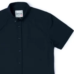 Short Sleeve Shirts|Short Sleeves|RSVLTS Overture Midnight Blue – KUNUFLEX Short Sleeve Shirt