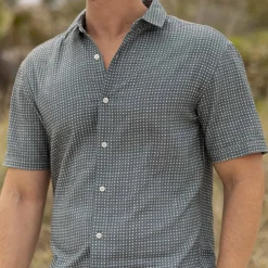 Short Sleeve Shirts|Bamboo|RSVLTS Palm Weave – Bamboo Short Sleeve Shirt