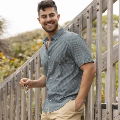 Short Sleeve Shirts|Bamboo|RSVLTS Palm Weave – Bamboo Short Sleeve Shirt