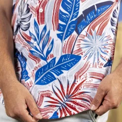 Short Sleeve Shirts|Americana|RSVLTS Palms Bursting in Air – KUNUFLEX Short Sleeve Shirt