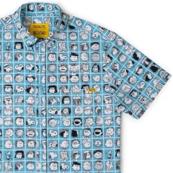 Peanuts|Short Sleeves|Peanuts "The Peanut Gallery" – KUNUFLEX Short Sleeve Shirt