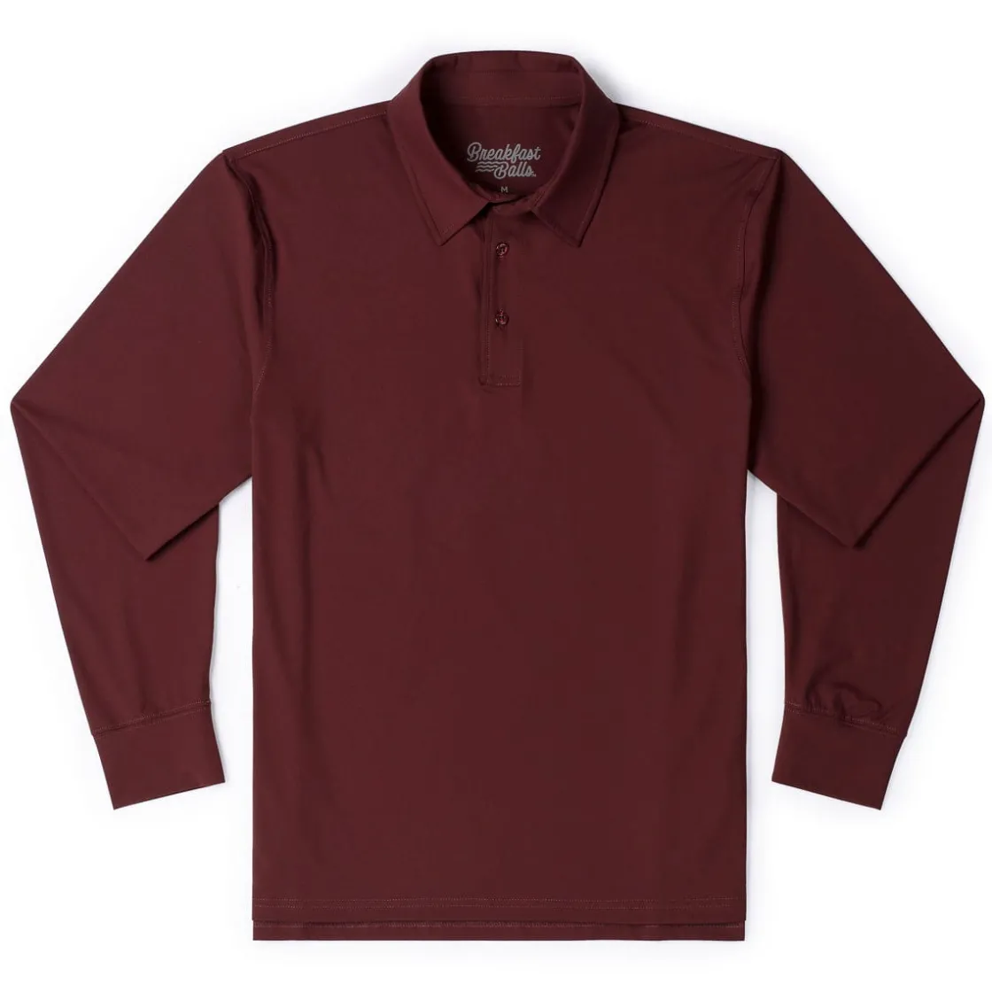 Polos|Basics|Breakfast Balls Port – Commuter Long Sleeve Polo
