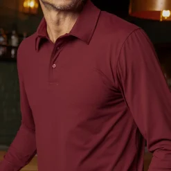 Polos|Basics|Breakfast Balls Port – Commuter Long Sleeve Polo