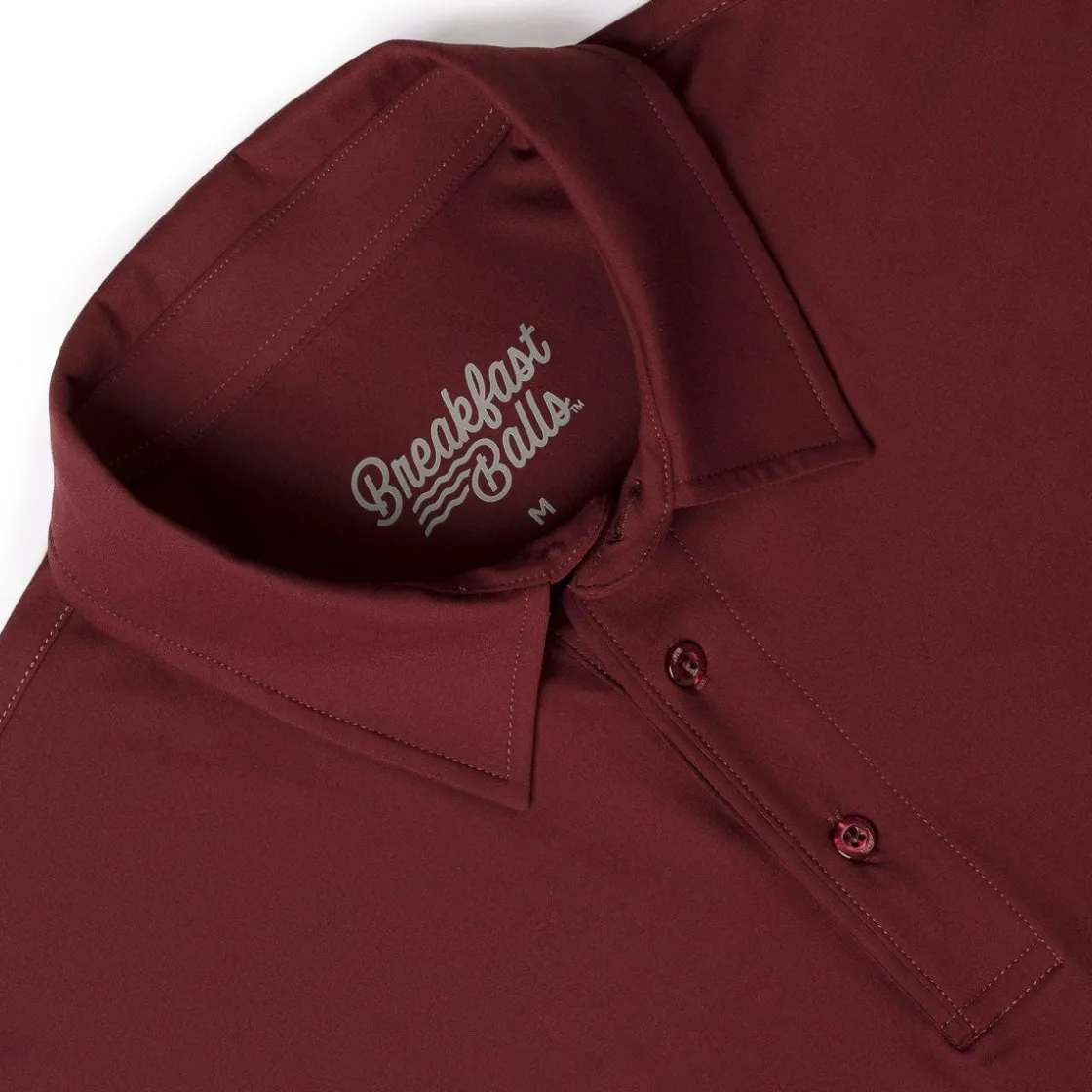 Polos|Basics|Breakfast Balls Port – Commuter Long Sleeve Polo