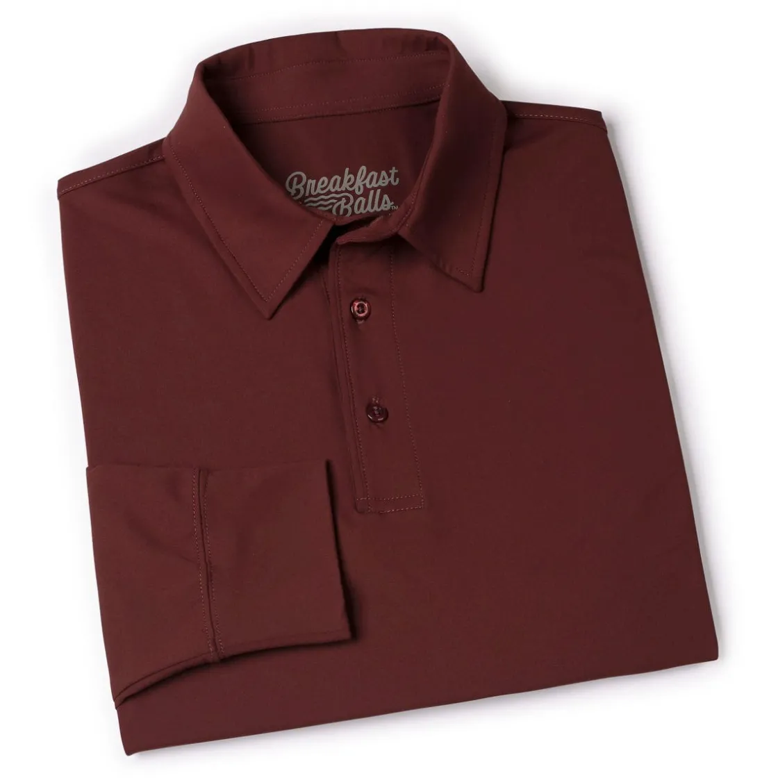 Polos|Basics|Breakfast Balls Port – Commuter Long Sleeve Polo