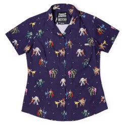Power Rangers|Hasbro|Power Rangers "May the Power Protect You" – Women's KUNUFLEX Short Sleeve Shirt