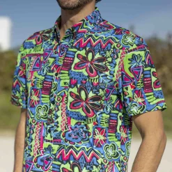 Short Sleeve Shirts|Matching Sets|RSVLTS Reef Riot – KUNUFLEX Short Sleeve Shirt