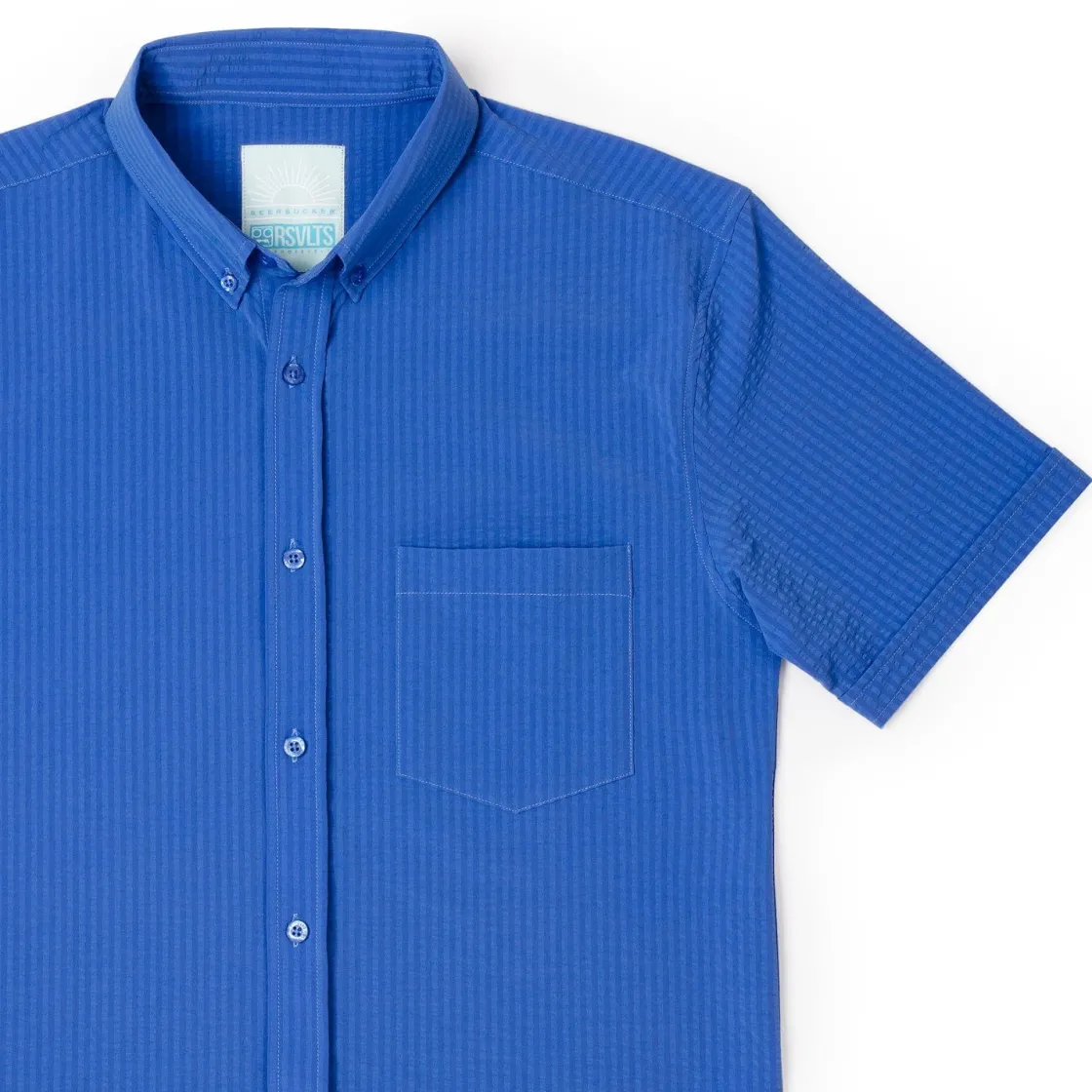 Short Sleeve Shirts|Matching Sets|RSVLTS Regatta – Stretch Seersucker Short Sleeve Shirt
