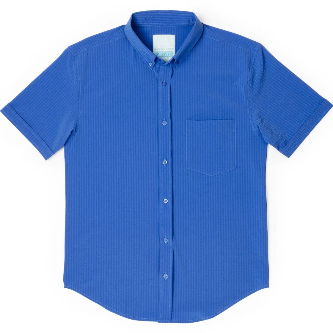 Short Sleeve Shirts|Matching Sets|RSVLTS Regatta – Stretch Seersucker Short Sleeve Shirt