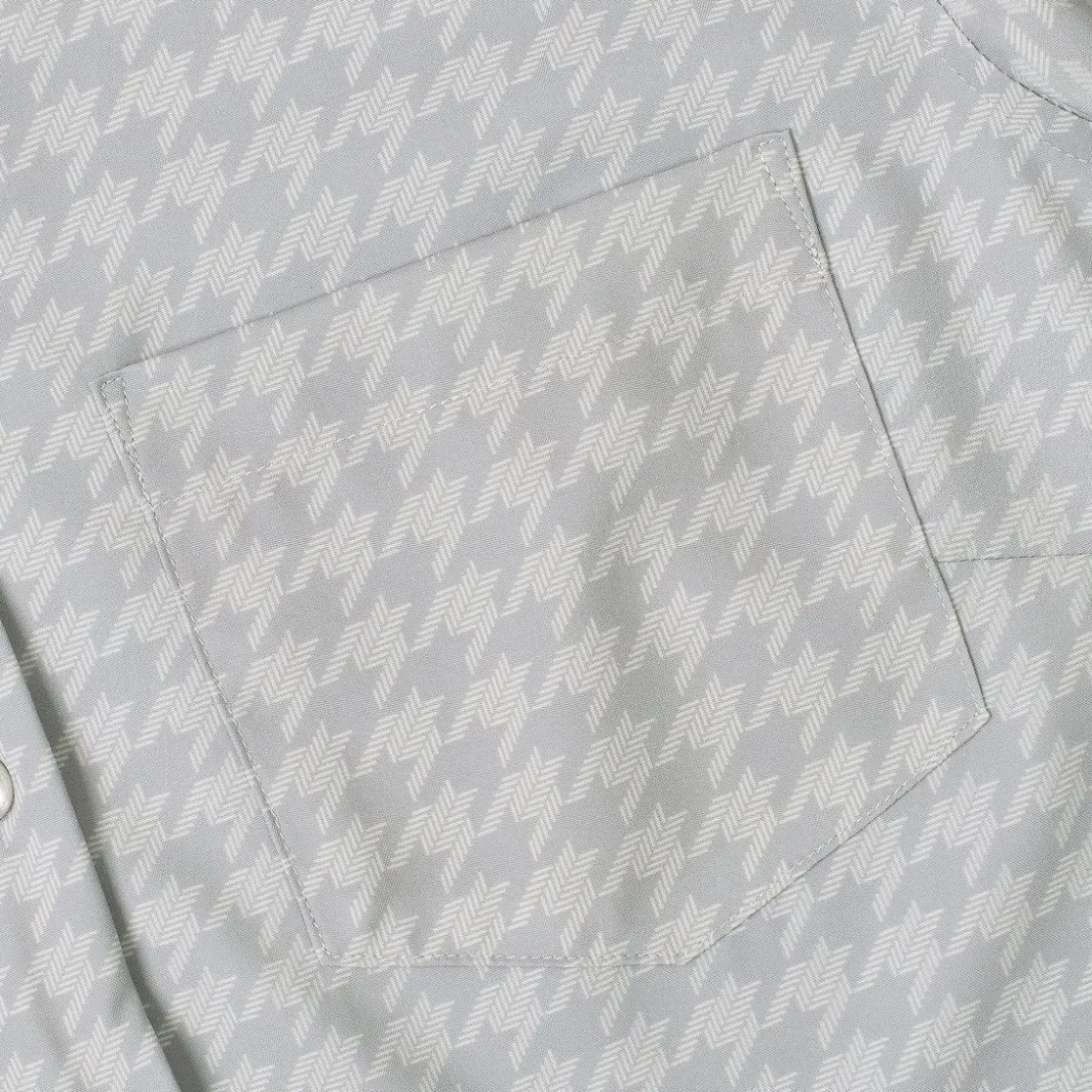 Short Sleeve Shirts|Rsvlts|RSVLTS Release the Houndstooth – Women's KUNUFLEX Short Sleeve Shirt