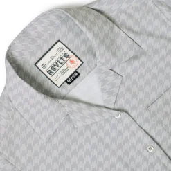 Short Sleeve Shirts|Rsvlts|RSVLTS Release the Houndstooth – Women's KUNUFLEX Short Sleeve Shirt