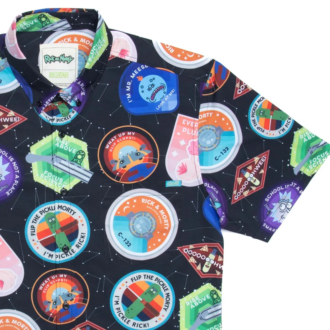 Paging Mr. Morrow|Warner Bros.|Rick and Morty "Touricks Attraction" – KUNUFLEX Short Sleeve Shirt