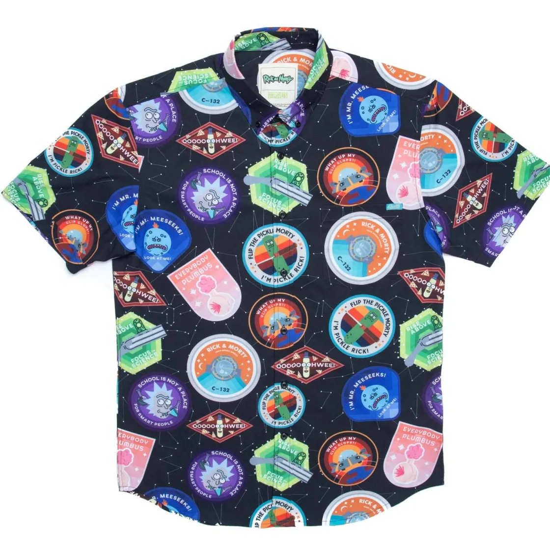 Paging Mr. Morrow|Warner Bros.|Rick and Morty "Touricks Attraction" – KUNUFLEX Short Sleeve Shirt