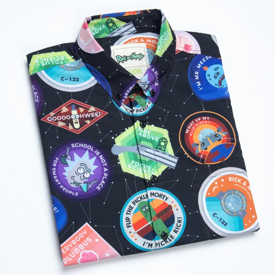 Paging Mr. Morrow|Warner Bros.|Rick and Morty "Touricks Attraction" – KUNUFLEX Short Sleeve Shirt