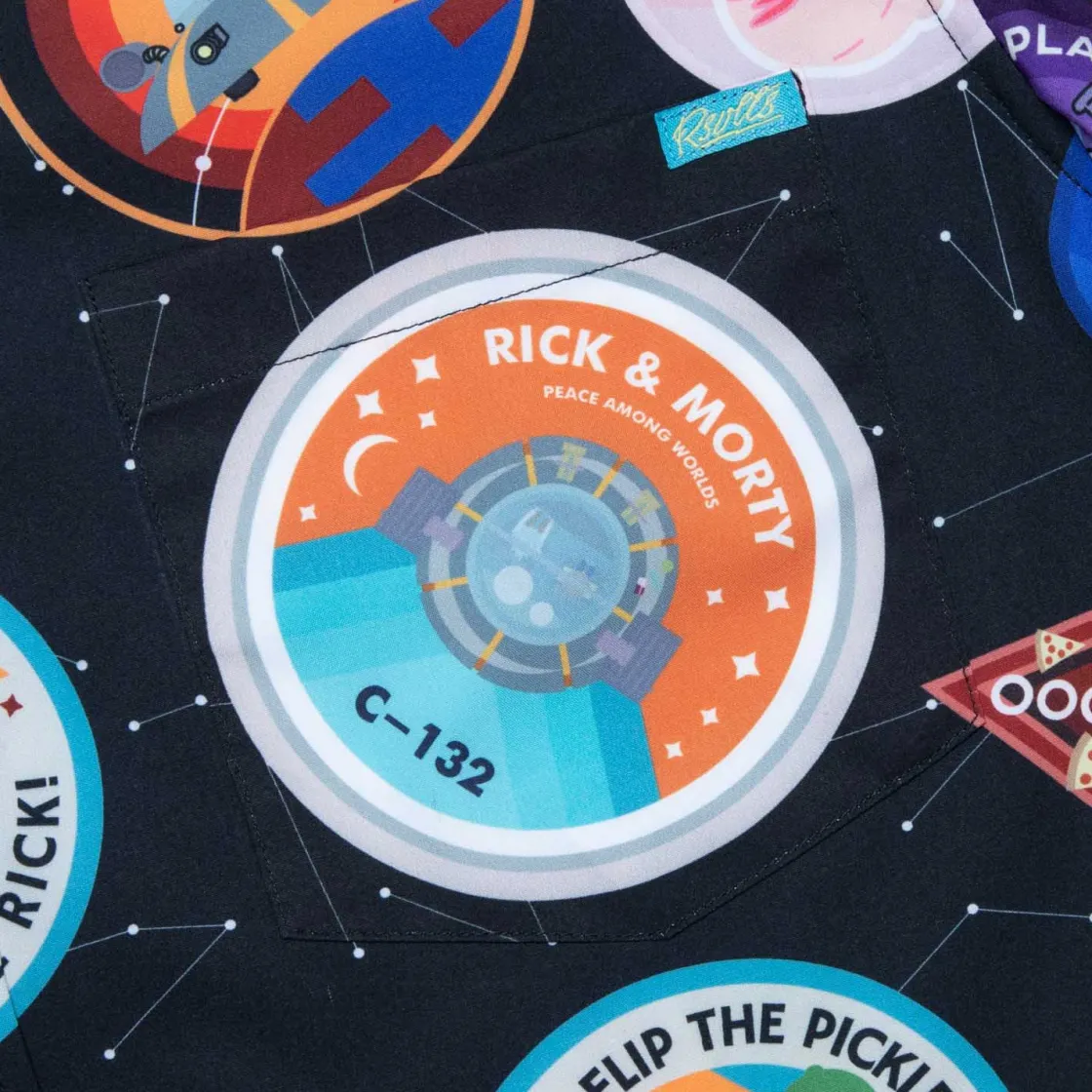 Paging Mr. Morrow|Warner Bros.|Rick and Morty "Touricks Attraction" – KUNUFLEX Short Sleeve Shirt