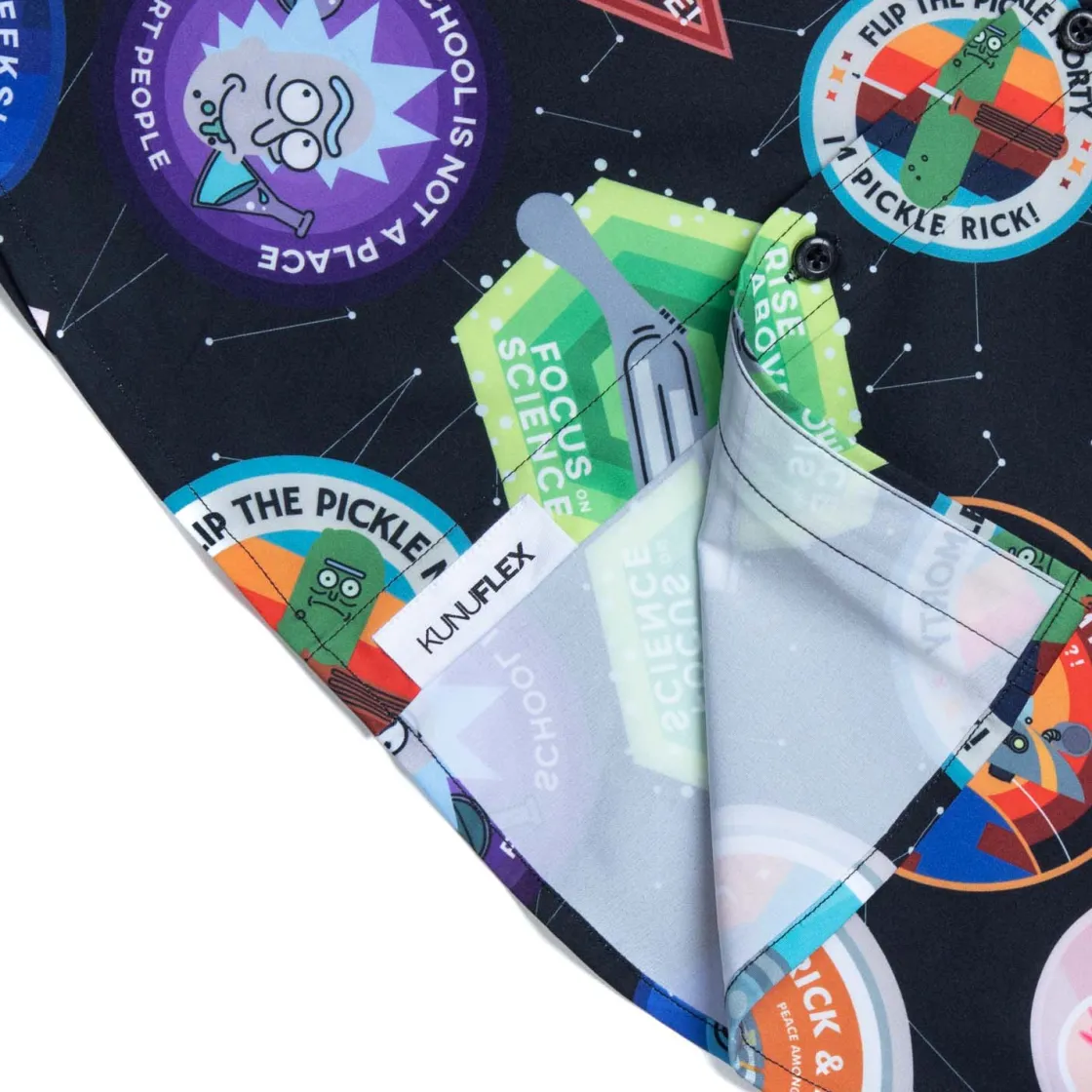 Paging Mr. Morrow|Warner Bros.|Rick and Morty "Touricks Attraction" – KUNUFLEX Short Sleeve Shirt