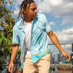 Nickelodeon|Short Sleeves|Nickelodeon Rocket Power "The Uncle Tito" – Camp Collar KUNUFLEX Short Sleeve Shirt