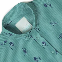 Short Sleeve Shirts|Matching Sets|RSVLTS Sailfish – Stretch Seersucker Short Sleeve Shirt