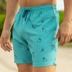 Shorts|Matching Sets|RSVLTS Sailfish – Stretch Seersucker Hybrid Shorts
