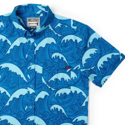 Short Sleeve Shirts|Short Sleeves|RSVLTS Samoa Waves – KUNUFLEX Short Sleeve Shirt
