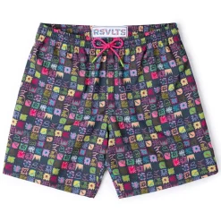 Shorts|Shorts|RSVLTS Scribble Squares – Hybrid Shorts