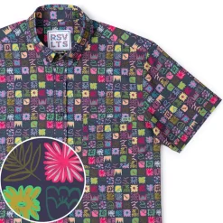 Short Sleeve Shirts|Short Sleeves|RSVLTS Scribble Squares – KUNUFLEX Short Sleeve Shirt