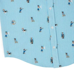 Short Sleeve Shirts|Seersucker|RSVLTS Sea Dogs – Stretch Seersucker Short Sleeve Shirt