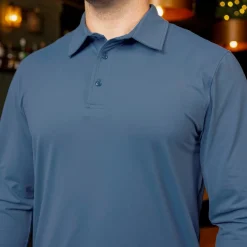 Polos|Basics|Breakfast Balls Seafarer – Commuter Long Sleeve Polo