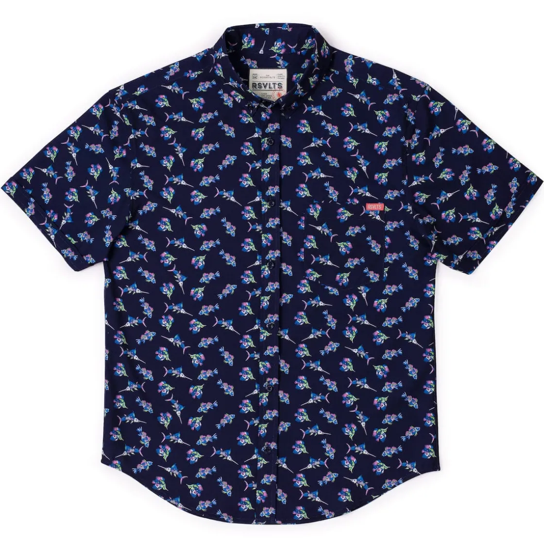 Short Sleeve Shirts|Short Sleeves|RSVLTS Skeletal Seas – KUNUFLEX Short Sleeve Shirt