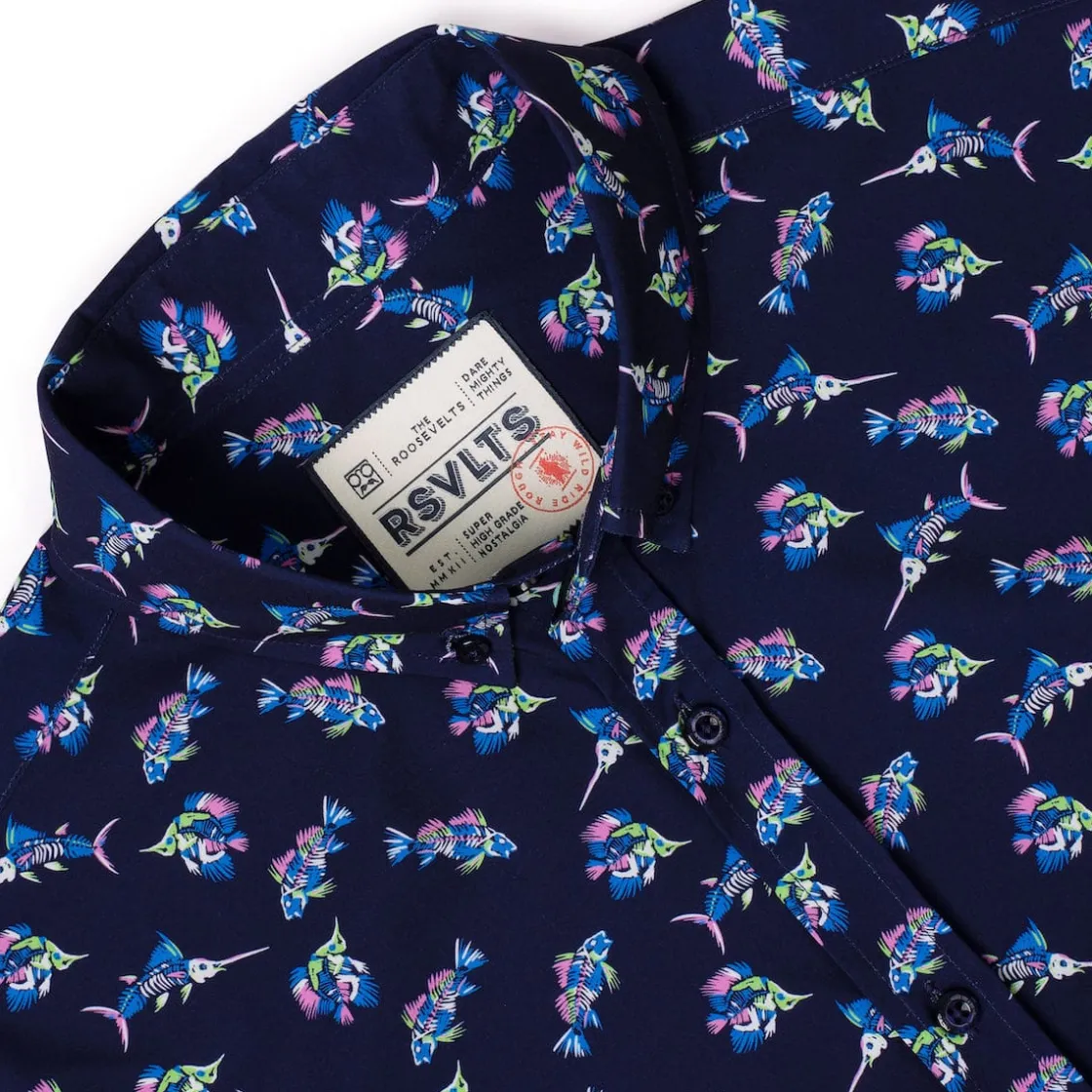 Short Sleeve Shirts|Short Sleeves|RSVLTS Skeletal Seas – KUNUFLEX Short Sleeve Shirt