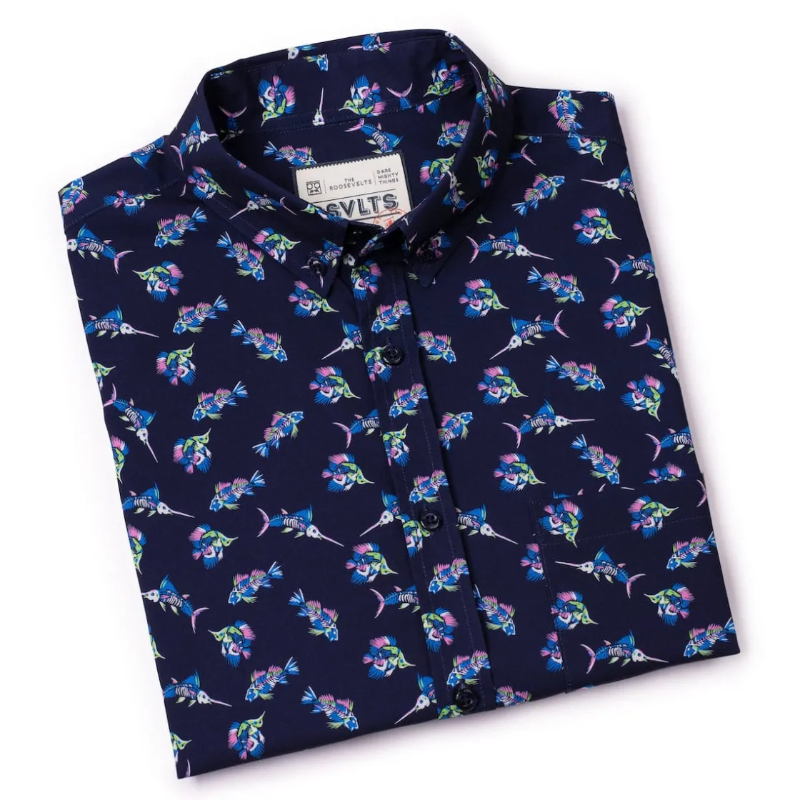 Short Sleeve Shirts|Short Sleeves|RSVLTS Skeletal Seas – KUNUFLEX Short Sleeve Shirt