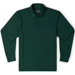 Polos|Basics|Breakfast Balls Smoke Pine – Commuter Long Sleeve Polo