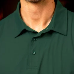 Polos|Basics|Breakfast Balls Smoke Pine – Commuter Long Sleeve Polo