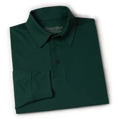 Polos|Basics|Breakfast Balls Smoke Pine – Commuter Long Sleeve Polo
