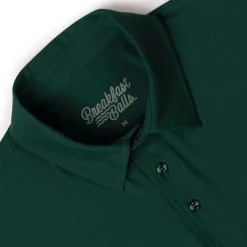 Polos|Basics|Breakfast Balls Smoke Pine – Commuter Short Sleeve Polo