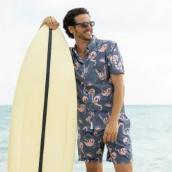 Short Sleeve Shirts|Matching Sets|RSVLTS Snakes, Skulls, and Sunsets – KUNUFLEX Short Sleeve Shirt