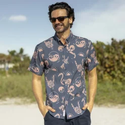 Short Sleeve Shirts|Matching Sets|RSVLTS Snakes, Skulls, and Sunsets – KUNUFLEX Short Sleeve Shirt