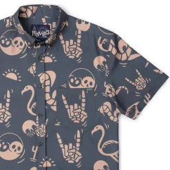 Short Sleeve Shirts|Matching Sets|RSVLTS Snakes, Skulls, and Sunsets – KUNUFLEX Short Sleeve Shirt