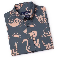 Short Sleeve Shirts|Matching Sets|RSVLTS Snakes, Skulls, and Sunsets – KUNUFLEX Short Sleeve Shirt