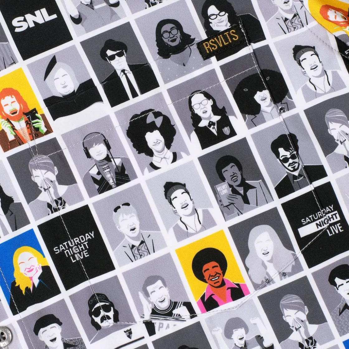 Saturday Night Live|Short Sleeves|Saturday Night Live SNL50 "Live from New York!" – KUNUFLEX Short Sleeve Shirt