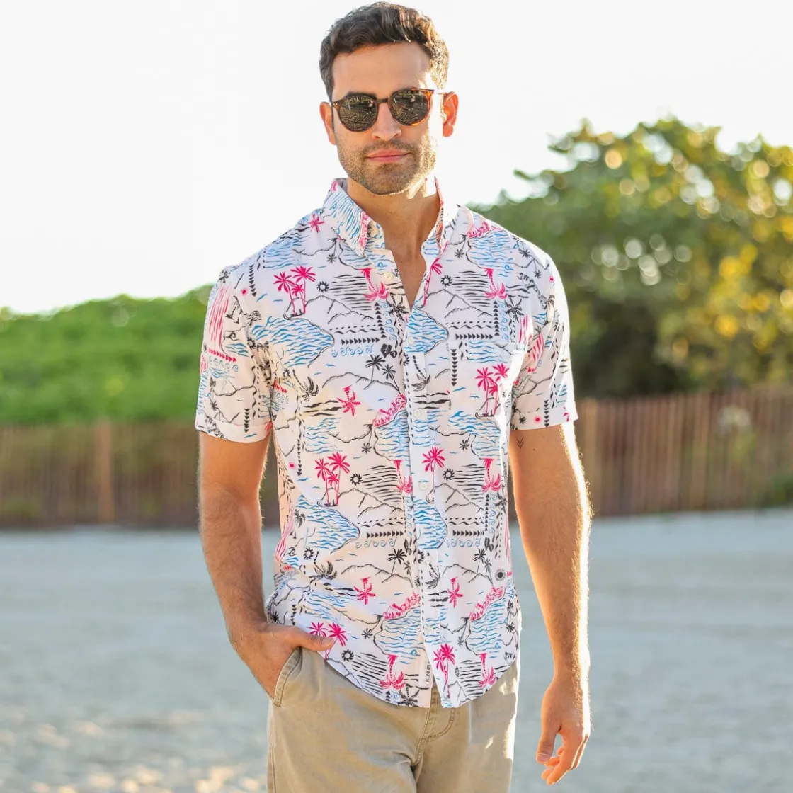 Short Sleeve Shirts|Short Sleeves|RSVLTS Soleil Beach (Day) – KUNUFLEX Short Sleeve Shirt