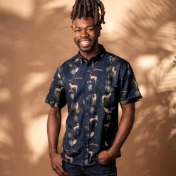 Smithsonian|Short Sleeves|Smithsonian "Speed of the Savanna" from ’s National Zoo and Conservation Biology Institute – KUNUFLEX Short Sleeve Shirt