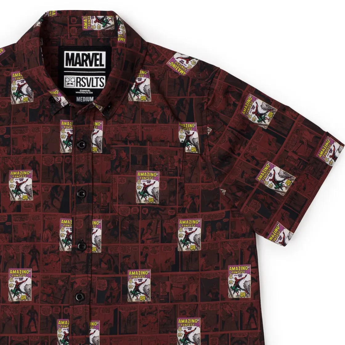 Spider-man|Marvel|Marvel Spider-Man "Amazing Fantasy" – Youth KUNUFLEX Short Sleeve Shirt